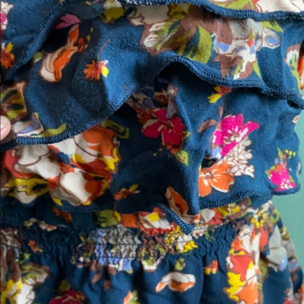 Floral Ruffle Front Dress - Picture 2 of 4